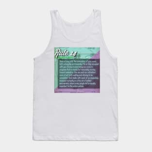 40 RULES OF LOVE - 14 Tank Top